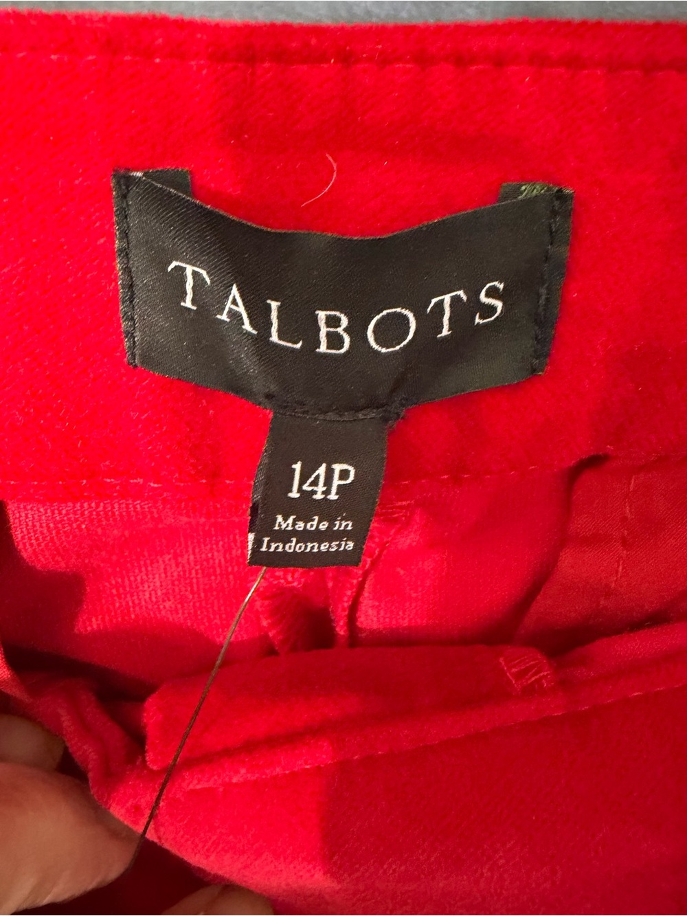 Talbots velour slacks size 14P
